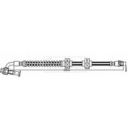 Borg & Beck Brake Hydraulic Hose Line Front Right BBH8068