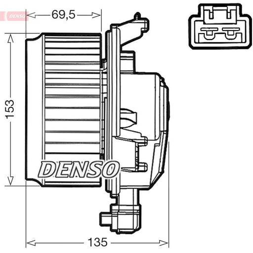Denso Heater Blower Fan fits Toyota Auris 2006-2018 1.2 1.3 1.33 1.4 1.6 1.8