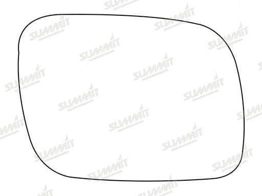 Summit Stick-On Standard Mirror Glass fits VW Touareg 02 to 06 RHS Summit - Bars 4 Cars
