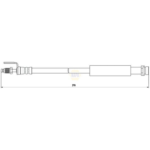 NAPA Brake Hydraulic Hose Line Front fits Ford Tourneo Custom V362 Bus 2012-2023