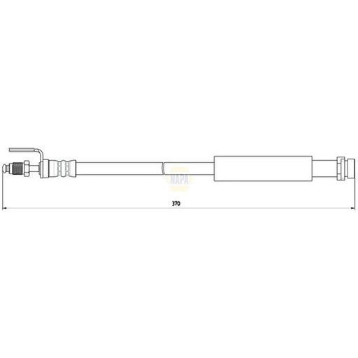 NAPA Brake Hydraulic Hose Line Front NBH1010