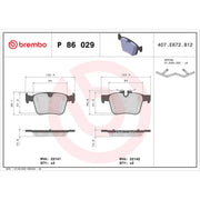 Brembo Rear Brake Discs & Pads fits Land Rover Range Rover Evoque 2011-2019
