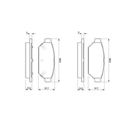 Bosch Front & Rear Pads fits Mitsubishi Lancer 1992-1996