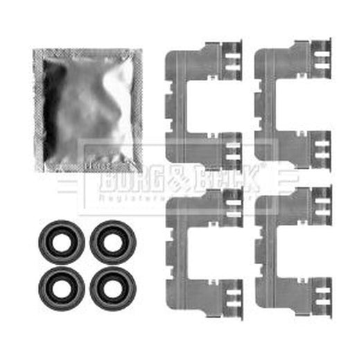 Borg & Beck Brake Pad Accessory Fitting Kit Rear BBK1396