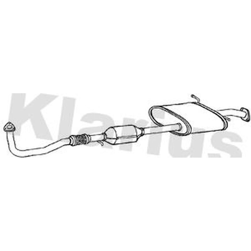 Klarius Catalyst Type Approved Centre fits Hyundai Santa Fé I 2001-2006 2.0 2.4