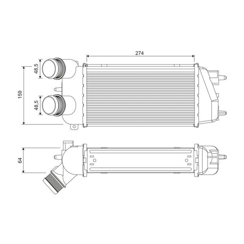 Valeo Intercooler (Charge Air Cooler) 818371