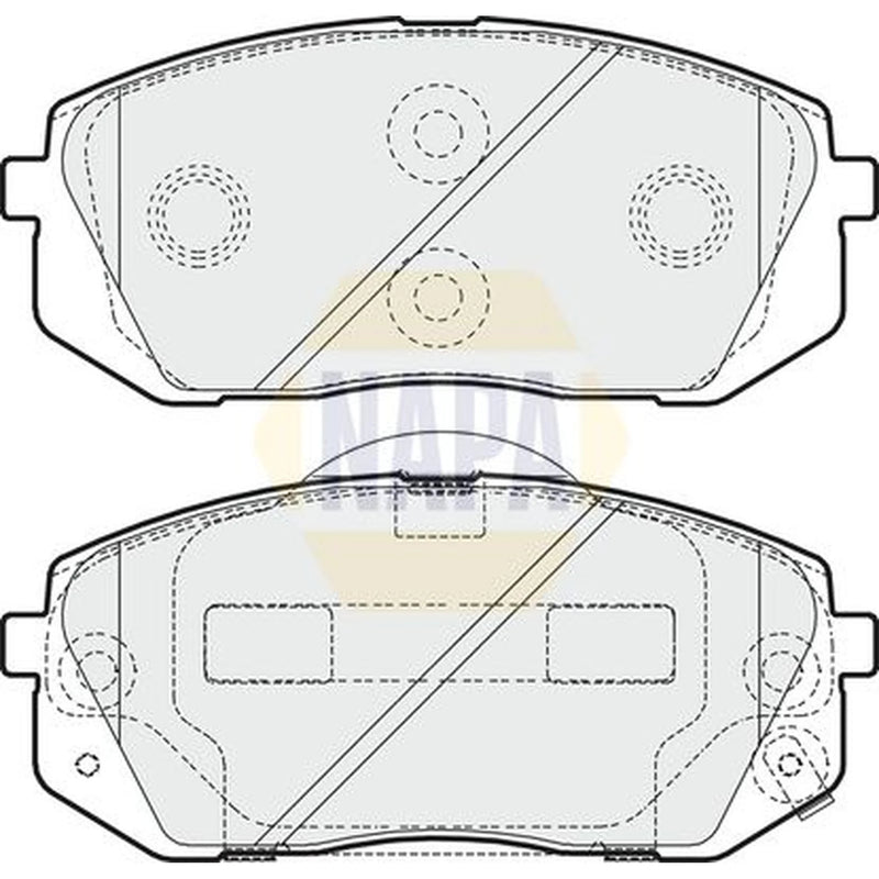 NAPA Front Brake Pad Set NBP1232