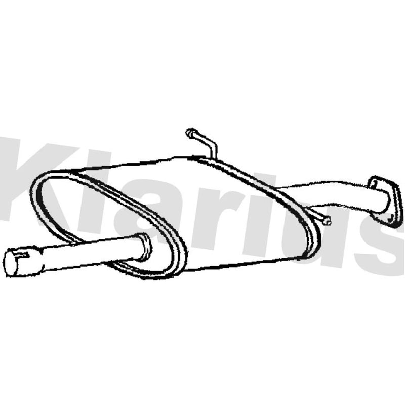Klarius Box With Centre Pipe Centre fits Hyundai Santa Fé I 2001-2006 2.0