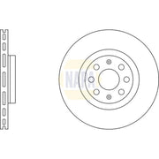 NAPA Front Brake Discs & Pads fits Fiat Grande Punto 2005-2010 1.3 1.4 1.6 1.9
