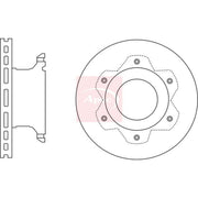 Apec Rear Brake Vented Discs & Pads fits Mercedes-Benz Chassis 2001-2006