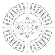 Borg & Beck 2 x Vented Front Brake Discs BBD5394