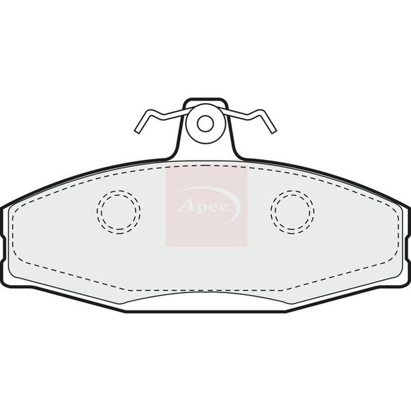 Apec Front Brake Pad Set fits Skoda Felicia 1994-2001 1.3 1.6 1.9