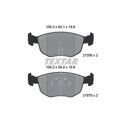 Textar Front Brake Pad Set 2135803