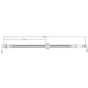 Abtex Brake Hydraulic Hose Line Rear fits Mercedes-Benz Sprinter 3,5-T 2008-2018