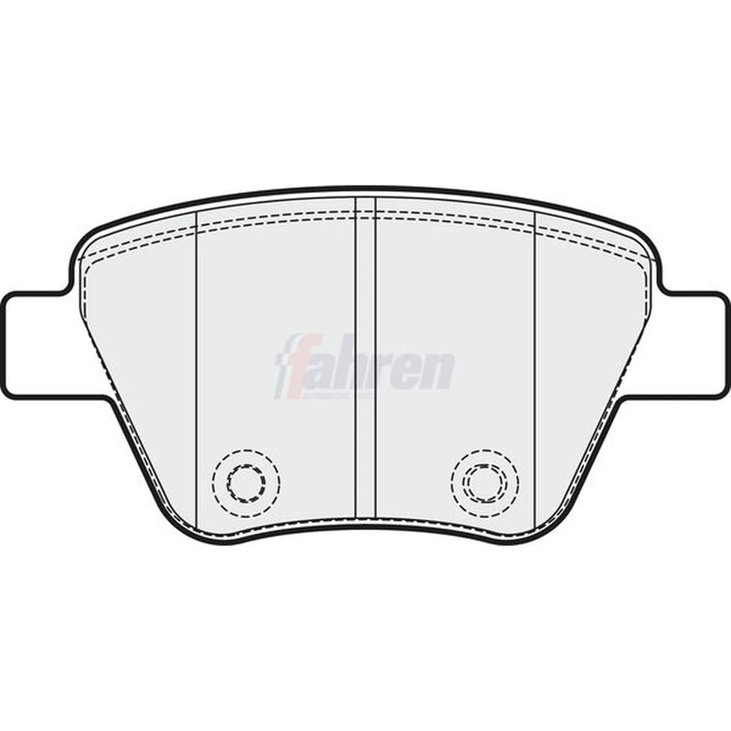Fahren Rear Brake Pad Set FBP3313