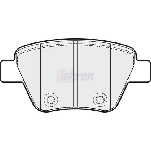 Fahren Rear Brake Pad Set FBP3313