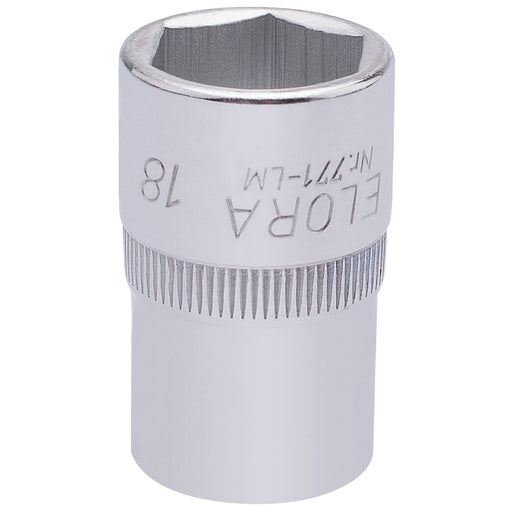 Draper Elora Hexagon Socket, 1/2" Sq. Dr., 18mm 15307 Draper - Dynamic Drive