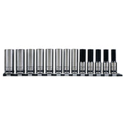 Sealey Premier Black Premier Black Deep Lock-On Socket Set 1/2"Sq Drive 13pc Sealey Premier Black - Dynamic Drive