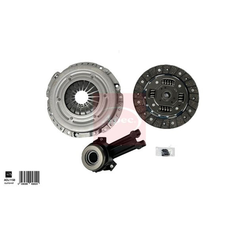 Apec Clutch Kit Set 3pc fits Ford Fiesta V 2001-2008 1.25 1.3