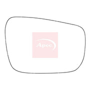 Apec Exterior Wing Mirror Glass Right fits Nissan Navara NP300 2005 on 2.5