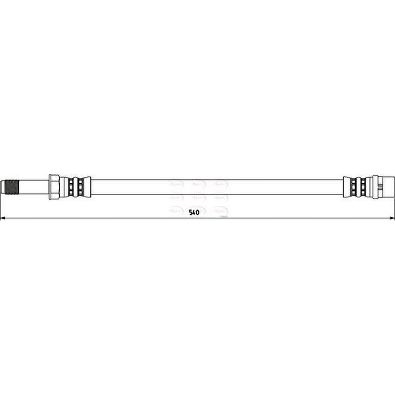Apec Brake Hydraulic Hose Line Front fits Mercedes-Benz Sprinter 2-T 1995-2006