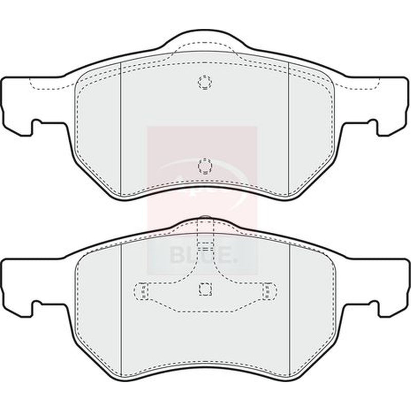 Apec Front Brake Pad Set fits Chrysler Tacuma 1995-2001 2.4 2.5 3.0 3.3