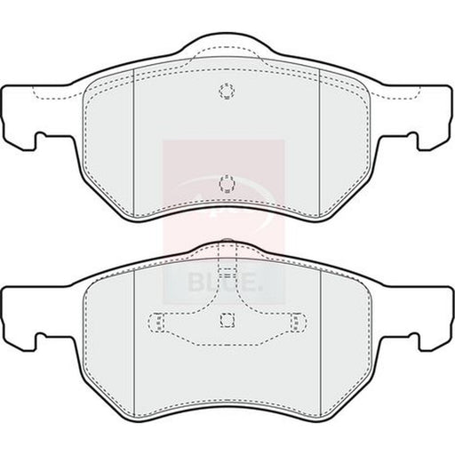 Apec Front Brake Pad Set fits Chrysler Tacuma 1995-2001 2.4 2.5 3.0 3.3