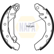 NAPA Brake Shoe Set Axle Kit fits Chevrolet Matiz 2005-2013 0.8 1.0