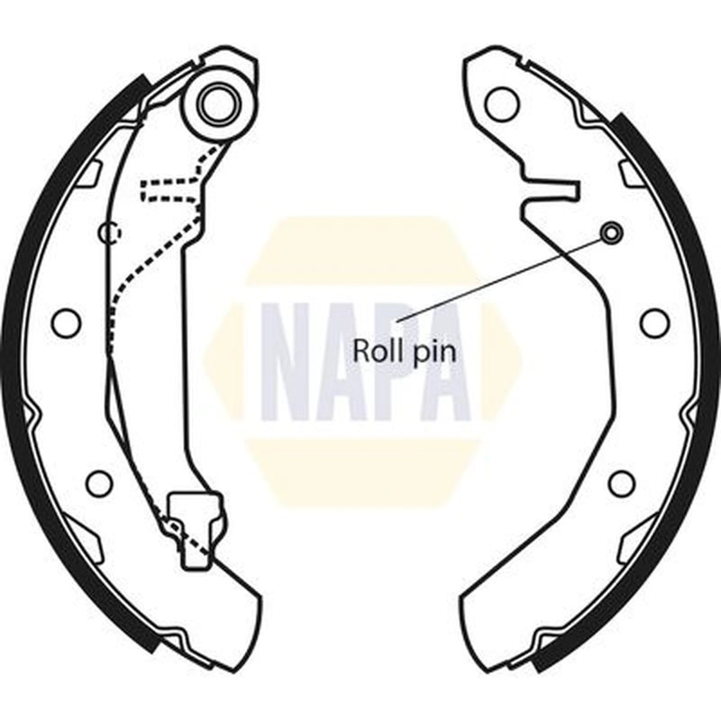 NAPA Brake Shoe Set Axle Kit NBS1033