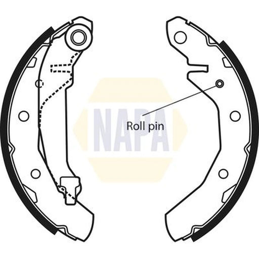 NAPA Brake Shoe Set Axle Kit NBS1033