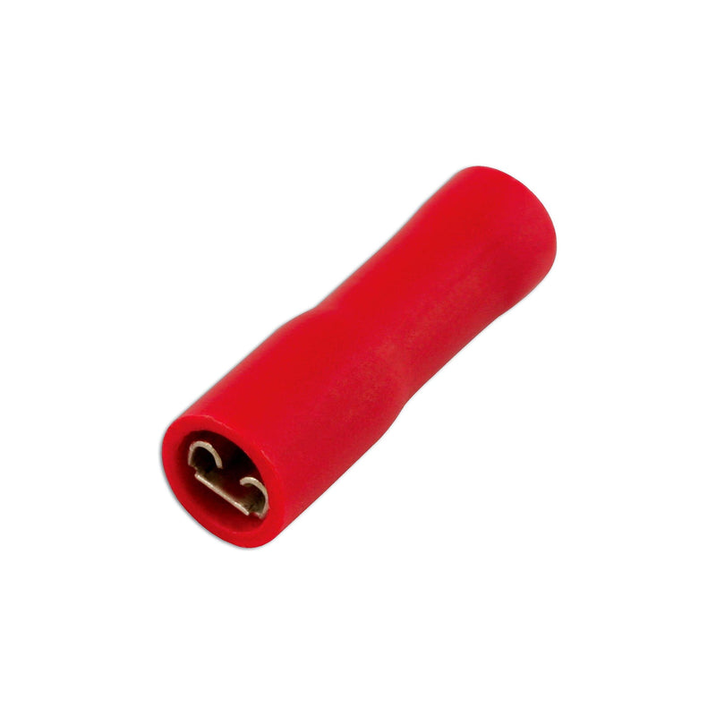 Connect Red Female Fully Ins. Push-On 6.3mm 100pc 30135 Tool Connection - Dynamic Drive