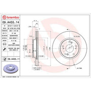 Brembo Front Brake Discs & Pads fits Honda Civic X 2016-2022 1.6