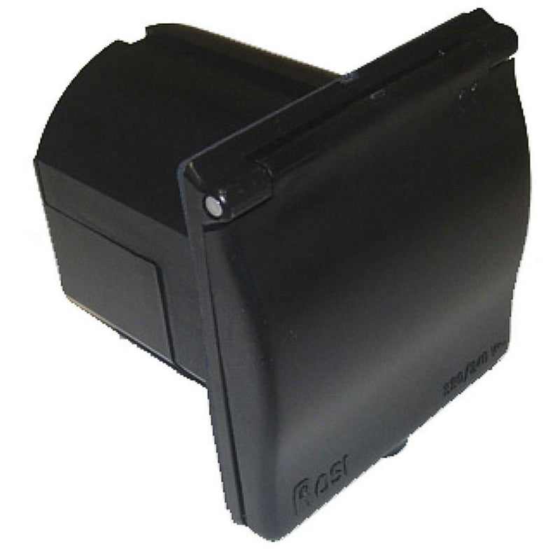 Mains Inlet Flush Black Keep Your Caravan/Motorhome Sleek with Mains Inlet F Nova - Dynamic Drive