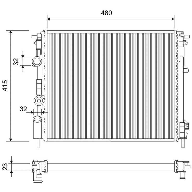 Valeo Engine Radiator 732523