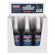 Sealey Thread Lock Low Strength 50ml Pack of 12 SCS222 Sealey - Dynamic Drive