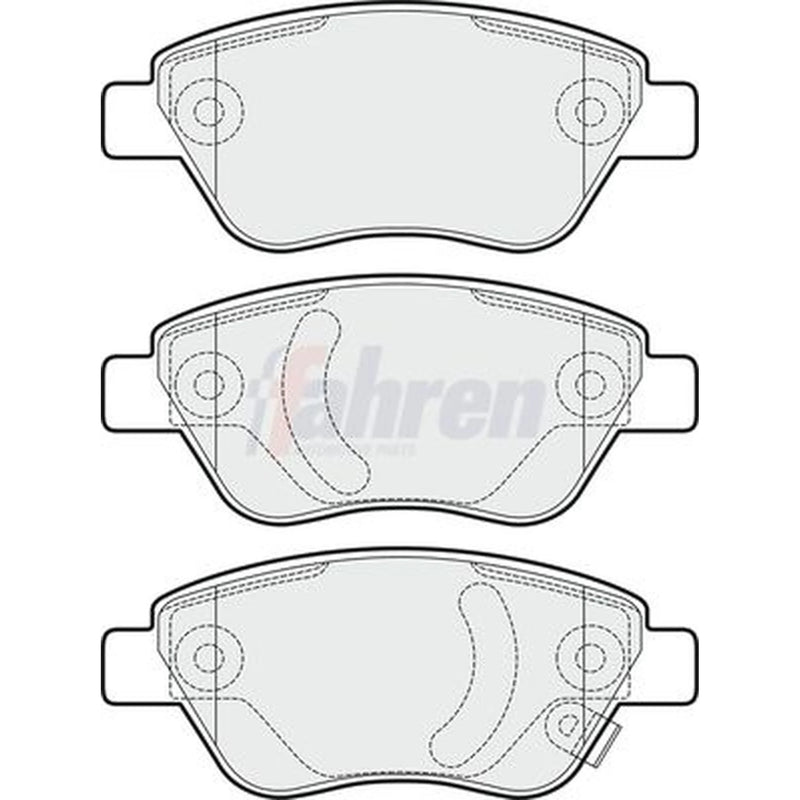 Fahren Front Brake Pad Set FBP3064