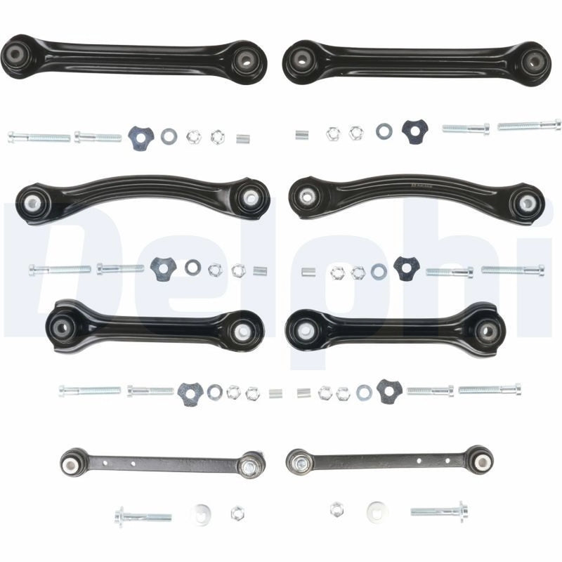 Delphi 8 x Control Arm Repair Kit Rear fits Mercedes-Benz 124 1984-1993