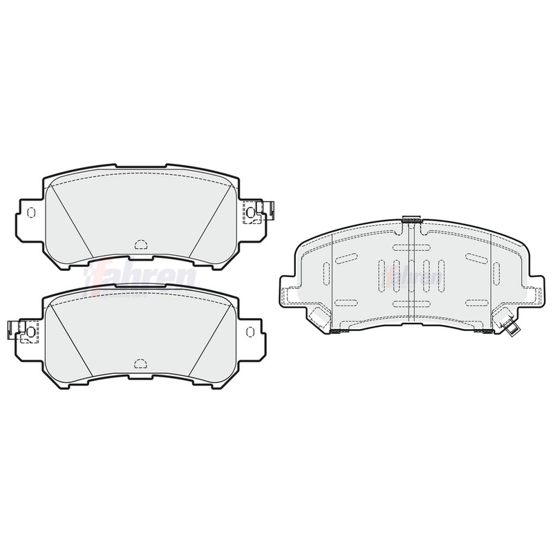 Fahren Front & Rear Pads fits Mazda CX-5 2011-2017 2.0 2.2
