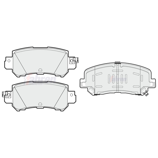 Fahren Front & Rear Pads fits Mazda CX-5 2011-2017 2.0 2.2