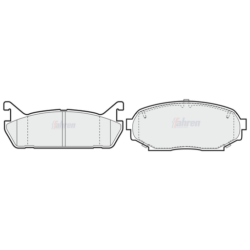 Fahren Front & Rear Pads fits Mazda MX-5 1990-1998 1.6