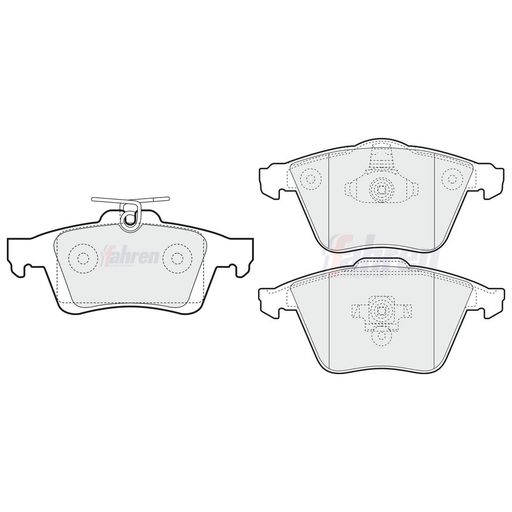 Fahren Front & Rear Pads fits Mazda 3 2006-2009 2.3