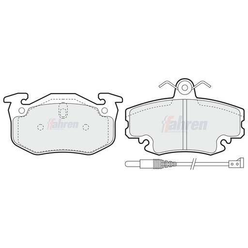 Fahren Front & Rear Pads fits Renault Megane I Coach 1999-2003 1.4