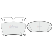 Fahren Front & Rear Pads fits Mitsubishi Shogun Sport III 2015 on 2.4