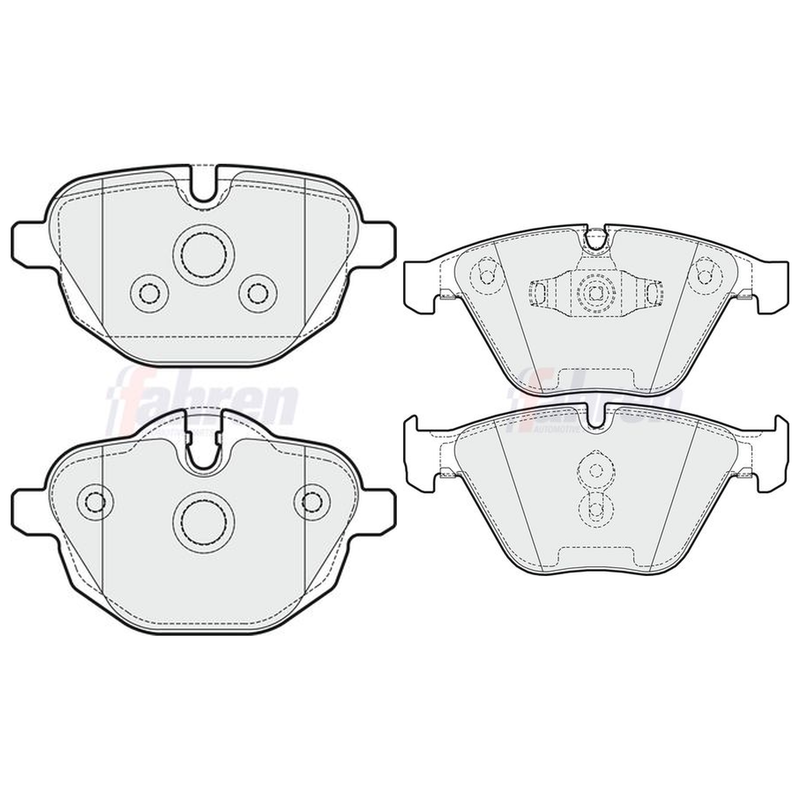 Fahren Front & Rear Pads fits BMW Z4 Roadster 2009-2016