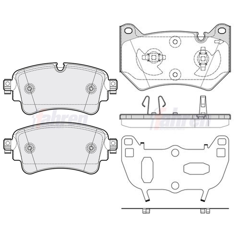 Fahren Front & Rear Pads fits Audi Q5 2016-2020 2.0