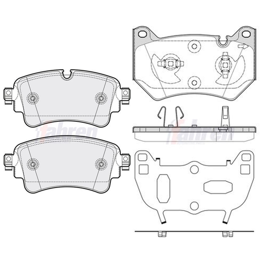 Fahren Front & Rear Pads fits Audi Q5 2016-2020 2.0