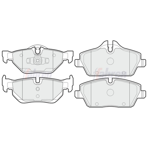 Fahren Front & Rear Pads fits BMW 1 2006-2013