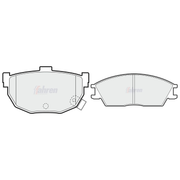 Fahren Front & Rear Pads fits Hyundai Lantra 1990-1995 1.5