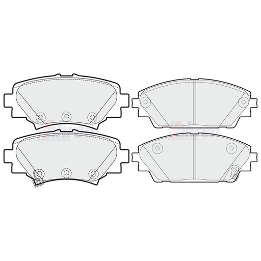 Fahren Front & Rear Pads fits Mazda 3 2013-2019 1.5 1.6 2.0 2.2