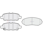 Fahren Front & Rear Pads fits Suzuki Grand Vitara II 2005-2015 1.9 2.0 2.4